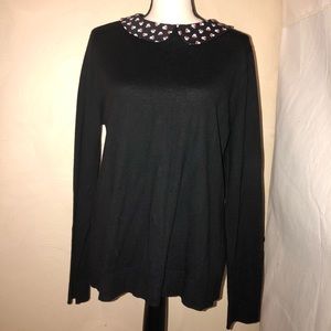 Disney black sweater with collar